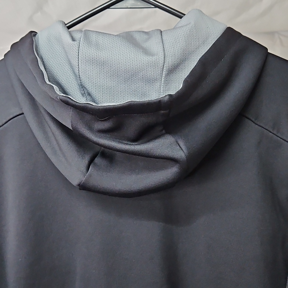Nike Black Large Logo Therma-Fit Hoodie Pull-Over Sz Med Mens - Picture 5 of 6
